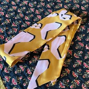 Mod  print  skinny scarf abstract print
